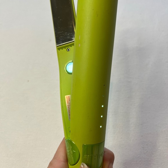 Tyme‎ Iron Pro 2 in 1 Flat Iron Curler Curling Limelight Green Works - Picture 5 of 10